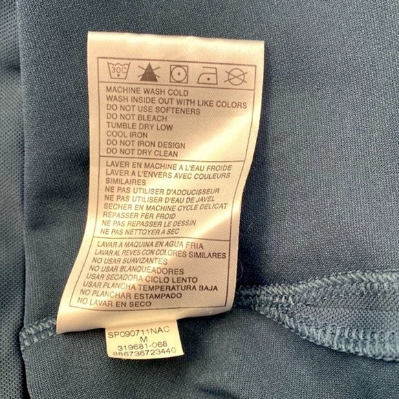 Nike Golf Fit Dry Gray & White Long Sleeve 1/4 Zip Polyester & Spandex Pullover - Picture 8 of 8